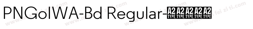 PNGoIWA-Bd Regular字体转换